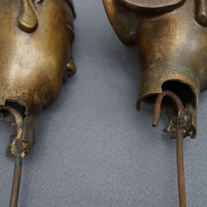 Een paar grote Chinese bronzen figuren voor de Vietnamese markt, 19e eeuw — foto 23