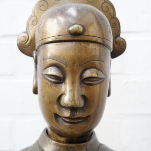 Een paar grote Chinese bronzen figuren voor de Vietnamese markt, 19e eeuw — foto 30