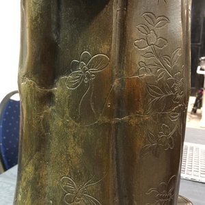 Een paar grote Chinese bronzen figuren voor de Vietnamese markt, 19e eeuw — foto 37