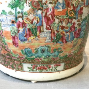 Een paar grote Chinese Canton famille rose vazen, 19e eeuw — foto 22