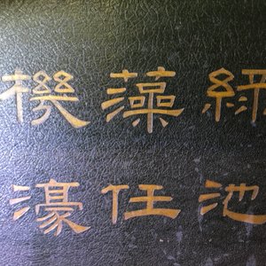 Een paar grote Chinese gelakt houten en met ivoor ingelegde panelen met gedichten, Qianlong — foto 17