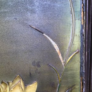 Een paar grote Chinese gelakt houten en met ivoor ingelegde panelen met gedichten, Qianlong — foto 56