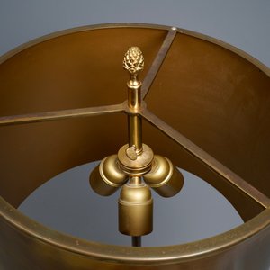 Een paar grote lampen met lotusbloemen, gemerkt Maison Charles, ca. 1960 — foto 6