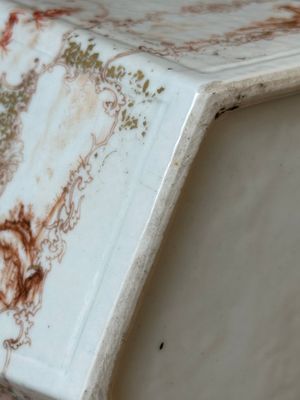 Een paar hexagonale Chinese Canton famille rose vazen met mandarijns decor, Qianlong — foto 28