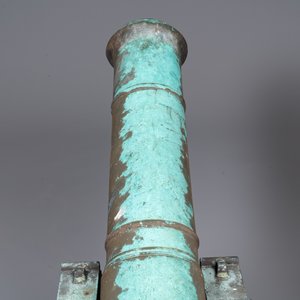 Een paar Italiaanse bronzen kanonnen, Venetië, 17/18e eeuw — foto 13