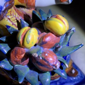 Een paar polychrome Delftse allegorische figuren, 18e eeuw — foto 13
