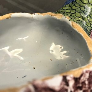 Een paar polychrome Delftse terrines in de vorm van eenden, 18e eeuw — foto 9