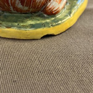Een paar polychrome Delftse terrines in de vorm van hazen, 18e eeuw — foto 18