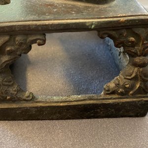 Een paar Sino-Tibetaanse bronzen figuren van Boeddha Amitayus, Qianlong — foto 19