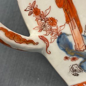 Een paar zeer grote Chinese Imari-stijl theepotten met deksels, Kangxi — foto 25