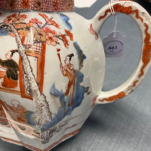 Een paar zeer grote Chinese Imari-stijl theepotten met deksels, Kangxi — foto 35