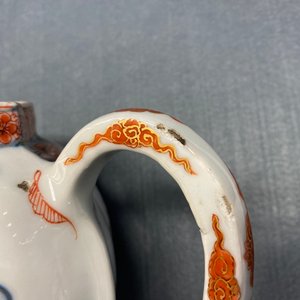 Een paar zeer grote Chinese Imari-stijl theepotten met deksels, Kangxi — foto 42