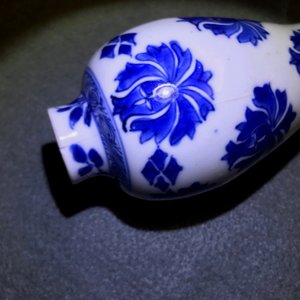 Een paar zeldzame Chinese blauwwitte miniatuur vaasjes met pseudo-Delfts merk, Kangxi — foto 14