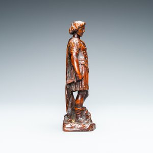 Een palmhouten figuur van David met het hoofd van Goliath, 17e eeuw — foto 7