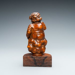 Een palmhouten figuur van een bedelaar, Vlaanderen, 17/18e eeuw — foto 4