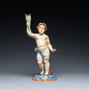Een polychrome aardewerken sculptuur van een jongeman, Spanje of Frankrijk, 18/19e eeuw — foto 2