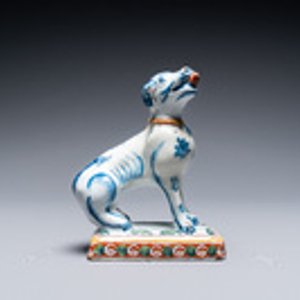 Een polychrome Delftse hond, 18e eeuw — foto 2