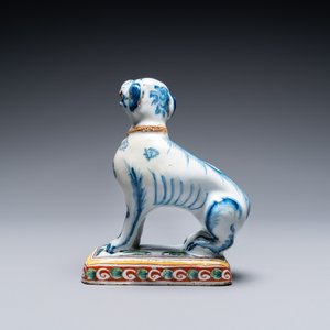 Een polychrome Delftse hond, 18e eeuw — foto 4