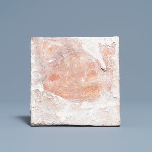 Een polychrome Delftse tegel met een papegaai, 17e eeuw — foto 2