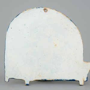 Een polychrome Delftse vogelkooi plaquette, 18e eeuw — foto 2