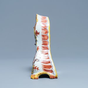 Een polychrome Delftse zakhorlogehouder, 18e eeuw — foto 5
