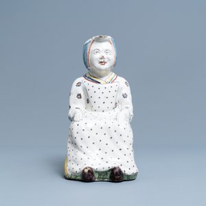 Een polychrome 'Jacqueline' kan Rijsel, Frankrijk, 2e helft 18e eeuw — foto 2