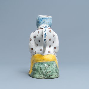 Een polychrome 'Jacqueline' kan Rijsel, Frankrijk, 2e helft 18e eeuw — foto 4