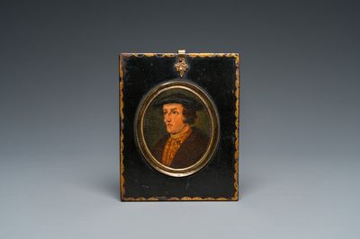 Een portretminiatuur van Otto II von Wolfskeel, wellicht Duitsland, 19e eeuw