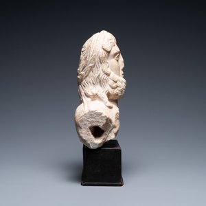 Een provinciaalse Romeinse marmeren buste van Zeus, 2/4e eeuw — foto 3
