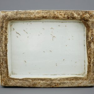 Een rechthoekige Chinese vaas met qianjiang cai decor van onsterfelijken en landschappen, 19/20e eeuw — foto 6