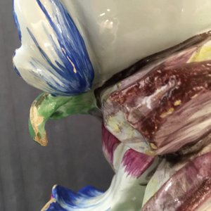 Een Rococo pot pourri vaas met draak in Franse faïence, Jacques Chapelle, Sceaux 18e eeuw — foto 12