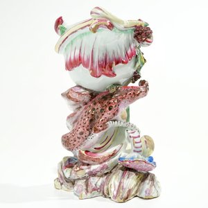 Een Rococo pot pourri vaas met draak in Franse faïence, Jacques Chapelle, Sceaux 18e eeuw — foto 3