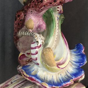 Een Rococo pot pourri vaas met draak in Franse faïence, Jacques Chapelle, Sceaux 18e eeuw — foto 8