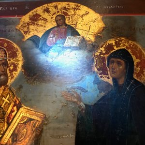 Een Russisch icoon: Twee heiligen, 19e eeuw — foto 15