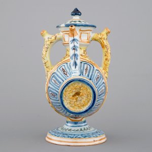 Een set van 3 tonvormige fopkannetjes uit Talavera, Spanje, ca. 1820 — foto 18