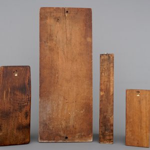 Een set van 4 speculaasplanken, 19e eeuw, incl. Sint-Nikolaas — foto 2
