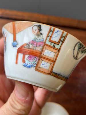 Een set van tien Chinese famille rose kommen in oplopend formaat, Daoguang merk en periode — foto 14