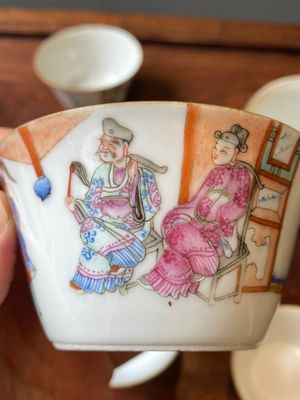 Een set van tien Chinese famille rose kommen in oplopend formaat, Daoguang merk en periode — foto 18