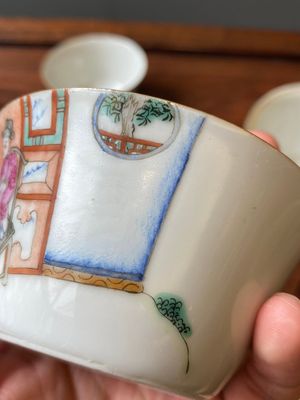 Een set van tien Chinese famille rose kommen in oplopend formaat, Daoguang merk en periode — foto 19