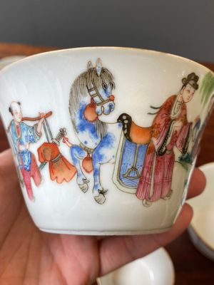 Een set van tien Chinese famille rose kommen in oplopend formaat, Daoguang merk en periode — foto 26