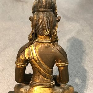 Een Sino-Tibetaanse verguld bronzen figuur van Amitayus, Qianlong — foto 23