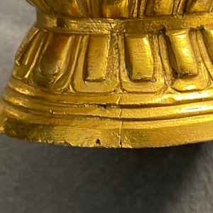 Een Sino-Tibetaanse verguld bronzen figuur van Boeddha, 18e eeuw — foto 22
