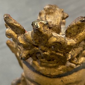 Een Sino-Tibetaanse verguld bronzen figuur van Boeddha, Ming — foto 20