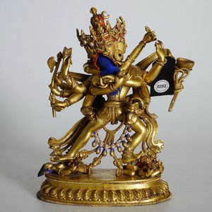 Een Sino-Tibetaanse vergulde bronzen figuur van Chakrasamvara, 17/18e eeuw — foto 11
