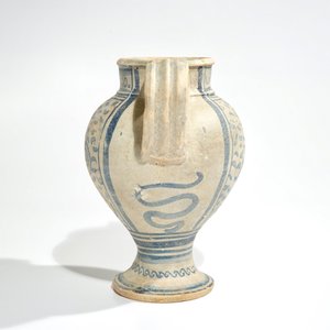 Een siroopkan in Antwerpse majolica met polychrome cartouche, midden 16e eeuw — foto 5