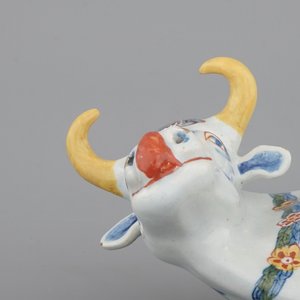 Een stel polychrome Delftse koeien, 18e eeuw — foto 12