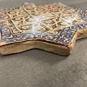 Een stervormige tegel met lusterglazuur, Kashan, Iran, 14e eeuw — foto 8
