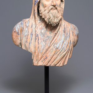 Een terracotta buste naar antiek voorbeeld, Italië, 17/18e eeuw — foto 1