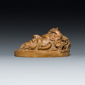 Een terracotta hoofd van een faun, gesigneerd Clodion, 19e eeuw — foto 3