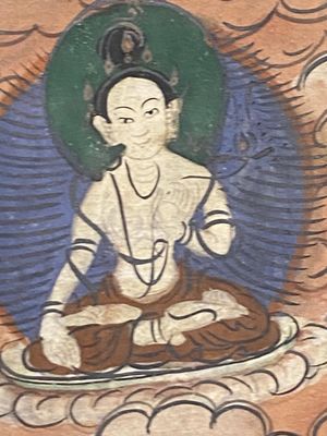 Een thangka met Groene Tara, Tibet, 18/19e eeuw — foto 6